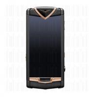 Vertu Touch Pure Black Mixed Red Gold